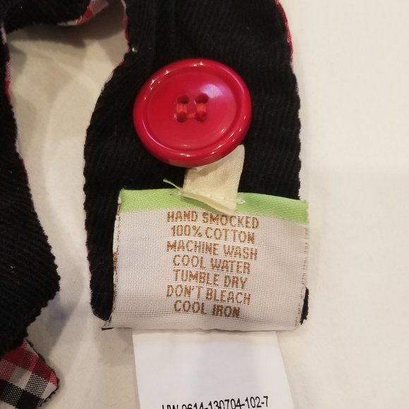 Le' Za Me Girls 24M Hand Smocked Reversible Top and Pants Set - Picture 11 of 12